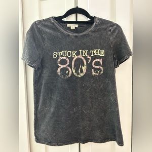 Promesa Brand Graphic short sleeved T size Small color- black/gray distress